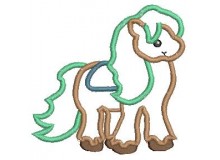 Stickdatei Prinzessin Pferd 1